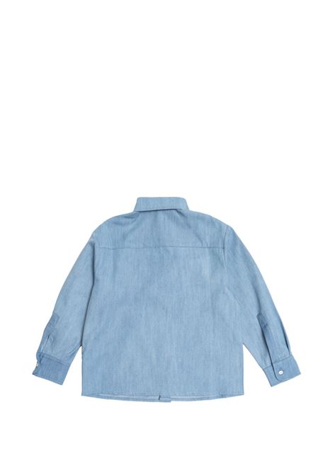 Camicia con logo ricamato BALMAIN KIDS | BY5P50 P0588653BC